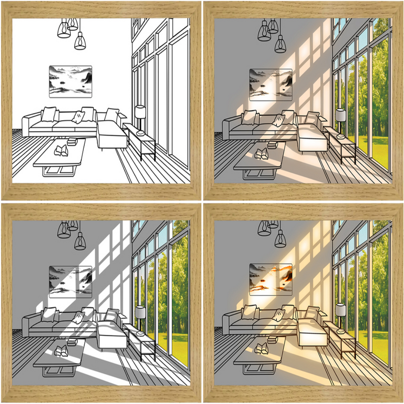 DIYMeisterwerksset™ - Künstlerische DIY-Sonnenlicht-inspirierte Nachtlicht